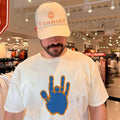 Jerry Garcia Blue & Orange Hand Shirt Unisex T-shirt, Sweatshirt, Hoodie, Long Sleeve Tee - T-Shirt, Sweatshirt, Hoodie