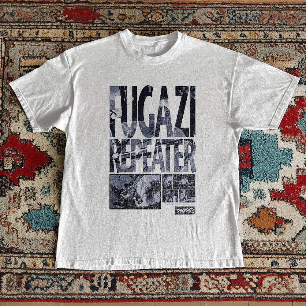 Fugazi Repeater Album Art Band T-shirt White Heavy Cotton T-Shirt Unisex T-shirt, Sweatshirt, Hoodie, Long Sleeve Tee - T-Shirt, Sweatshirt, Hoodie