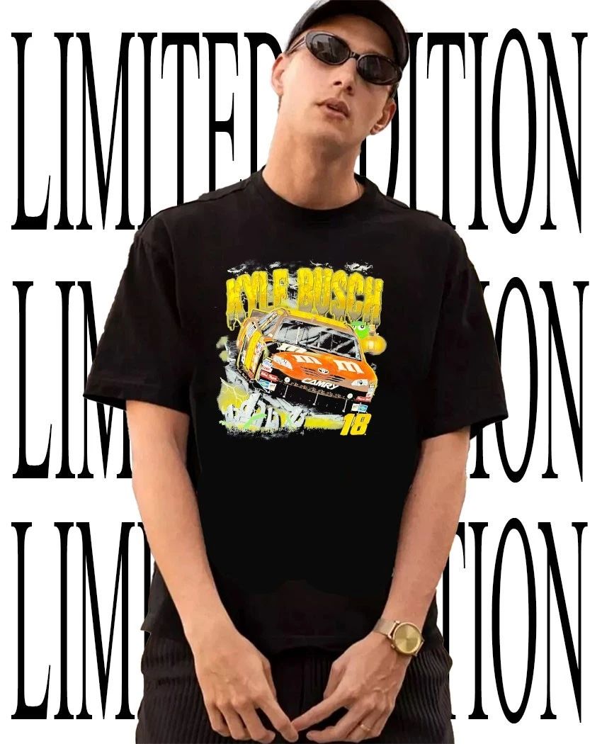 NASCAR Kyle Busch 18 M&Ms spooky zombie graveyard Racing shirt Unisex T-shirt, Sweatshirt, Hoodie, Long Sleeve Tee - T-Shirt, Sweatshirt, Hoodie
