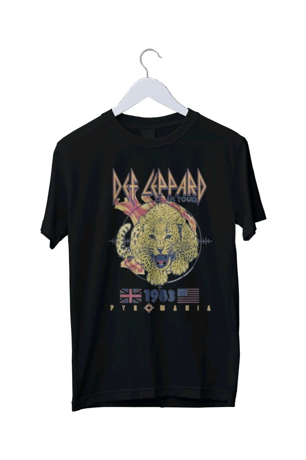 Def Leppard Pyromania Leopard Graphic Mens Unisex T-Shirt S M L XL 2 3 4 XL Unisex T-shirt, Sweatshirt, Hoodie, Long Sleeve Tee - T-Shirt, Sweatshirt, Hoodie