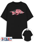Arkansas Razorbacks Patriotic Marks Primary logo shirt Unisex T-shirt, Sweatshirt, Hoodie, Long Sleeve Tee - T-Shirt, Sweatshirt, Hoodie