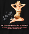 Heidi Klum Young Sexy Gold Dress shirt Unisex T-shirt, Sweatshirt, Hoodie, Long Sleeve Tee - T-Shirt, Sweatshirt, Hoodie
