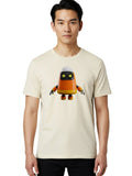 Orange-Robot Mens Graphic Tee, 100% Cotton, Casual Summer Wear Unisex T-shirt, Sweatshirt, Hoodie, Long Sleeve Tee - T-Shirt, Sweatshirt, Hoodie