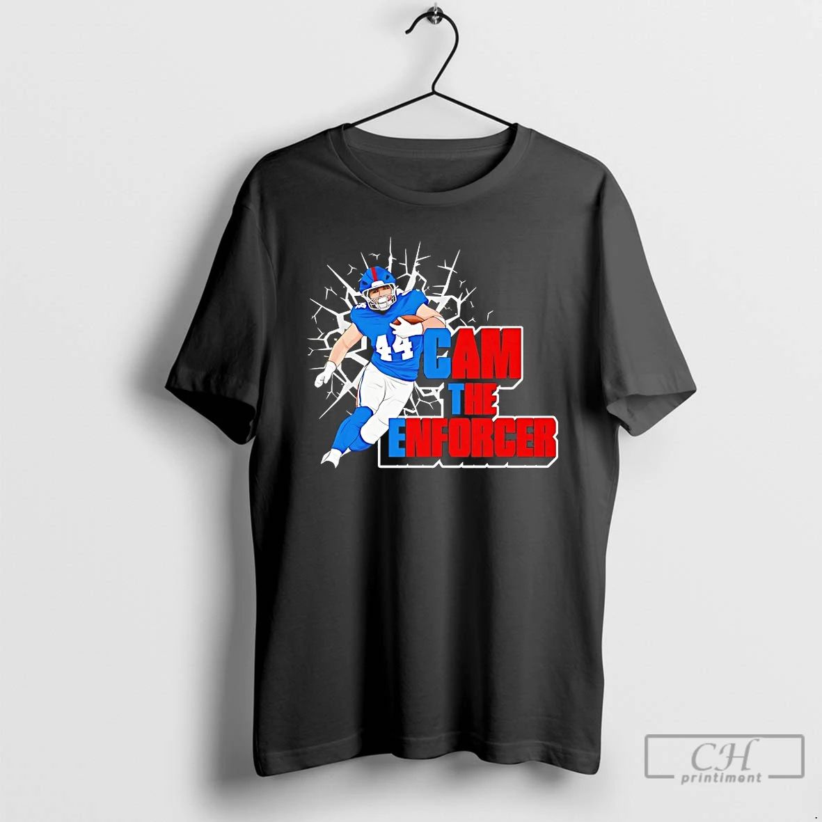 Classic Cameron Skattebo New York Giants Cam The Enforcer T Shirts Unisex T-shirt, Sweatshirt, Hoodie, Long Sleeve Tee - T-Shirt, Sweatshirt, Hoodie