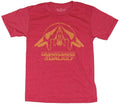 Guardians of the Galaxy Mens T-Shirt - Distressed Simple Yellow Ship Image Unisex T-shirt, Sweatshirt, Hoodie, Long Sleeve Tee - T-Shirt, Sweatshirt, Hoodie