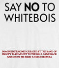 Say no to whitebois shirt Unisex T-shirt, Sweatshirt, Hoodie, Long Sleeve Tee - T-Shirt, Sweatshirt, Hoodie