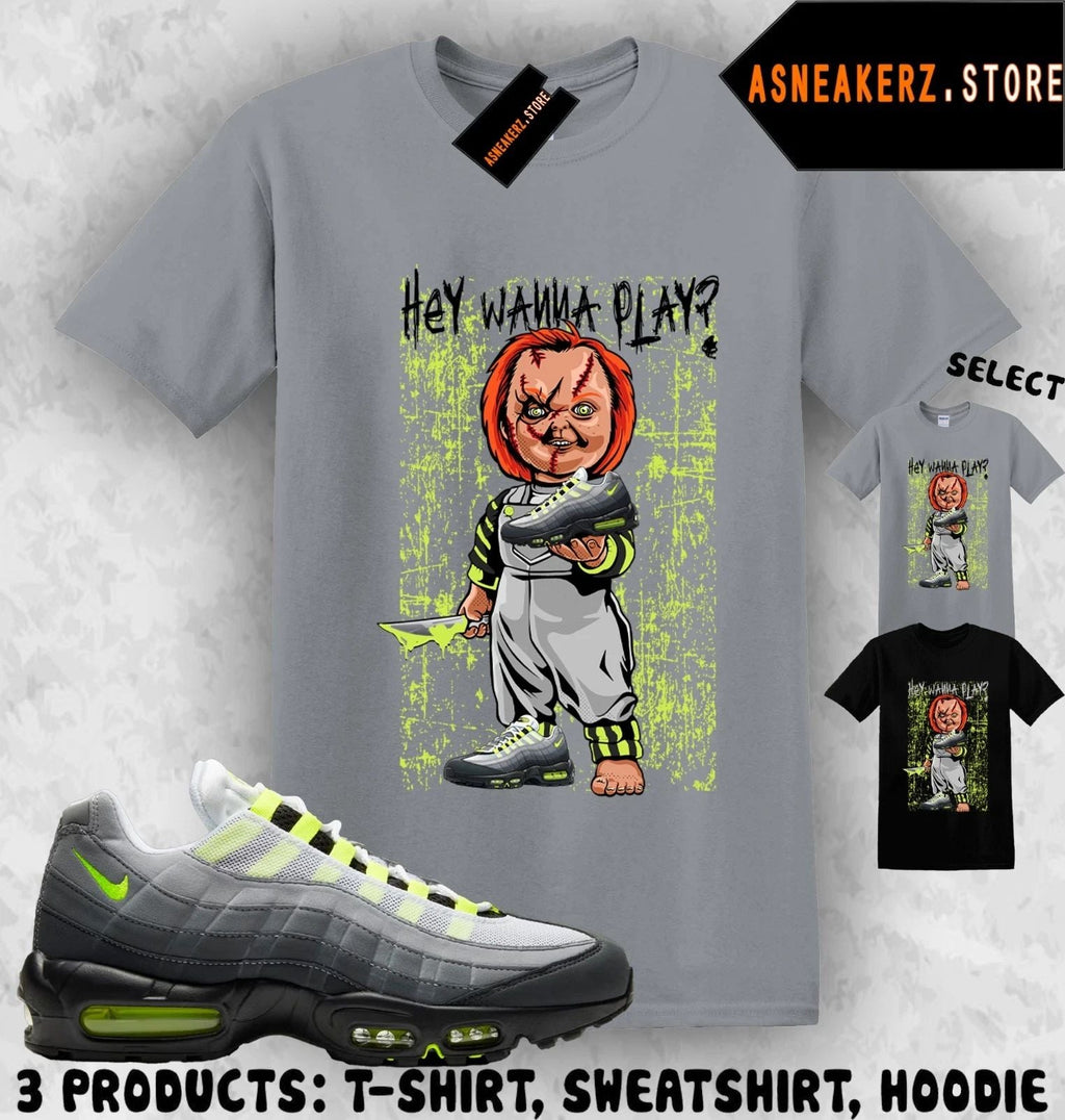 Tee Shirt Matching AM 95 Big Bubble Neon 2026 Match Sneaker Sneakerhead Chucky Unisex T-shirt, Sweatshirt, Hoodie, Long Sleeve Tee - T-Shirt, Sweatshirt, Hoodie