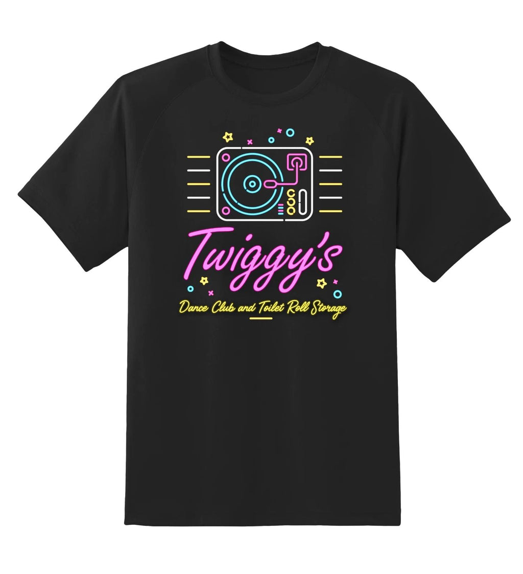 TWIGGY's Dance Club Retro Unisex T-Shirt - Men's, Women's - Karl Pilkington NEW! Unisex T-shirt, Sweatshirt, Hoodie, Long Sleeve Tee - T-Shirt, Sweatshirt, Hoodie