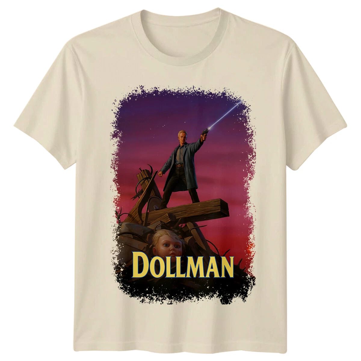 Dollman (1991) Movie Poster Inspired T-Shirt Retro 80s Tee Unisex T-shirt, Sweatshirt, Hoodie, Long Sleeve Tee - T-Shirt, Sweatshirt, Hoodie