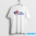 American Flag Im Horny Tshirts Sweater Unisex T-shirt, Sweatshirt, Hoodie, Long Sleeve Tee - T-Shirt, Sweatshirt, Hoodie
