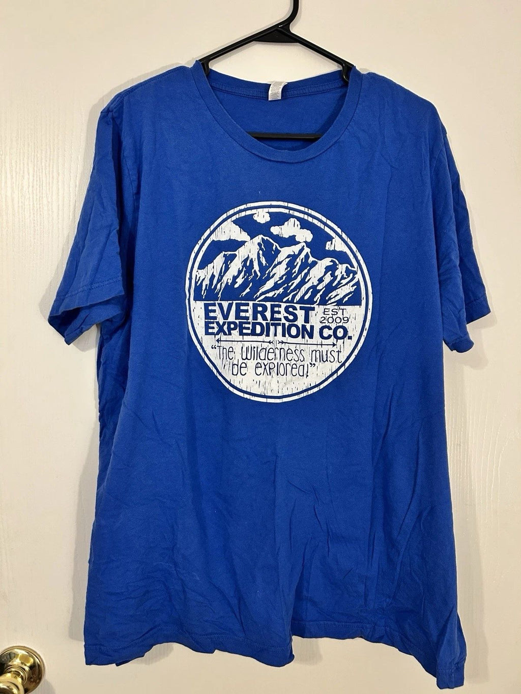 Bella + Canvas Unisex Blue Cotton Graphic Expedition T-Shirt 2XL Short Sleeve Unisex T-shirt, Sweatshirt, Hoodie, Long Sleeve Tee - T-Shirt, Sweatshirt, Hoodie
