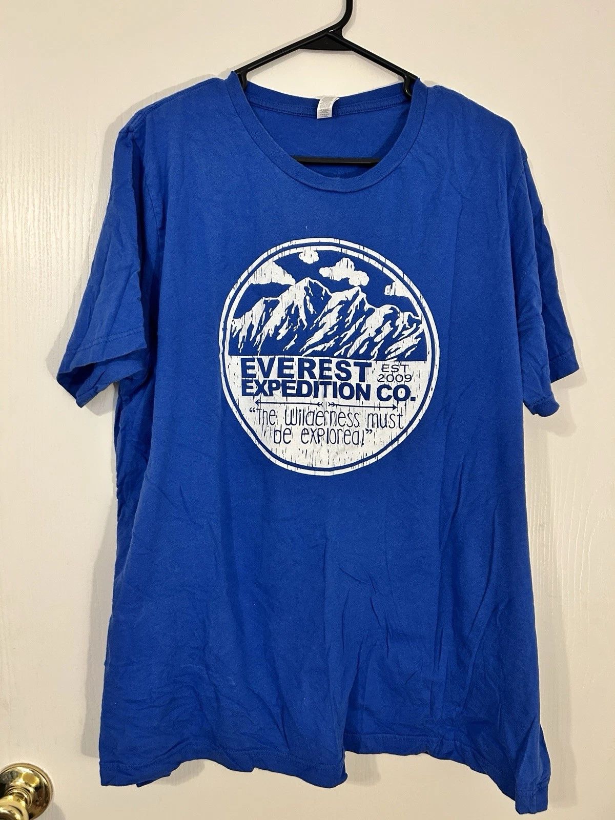 Bella + Canvas Unisex Blue Cotton Graphic Expedition T-Shirt 2XL Short Sleeve Unisex T-shirt, Sweatshirt, Hoodie, Long Sleeve Tee - T-Shirt, Sweatshirt, Hoodie