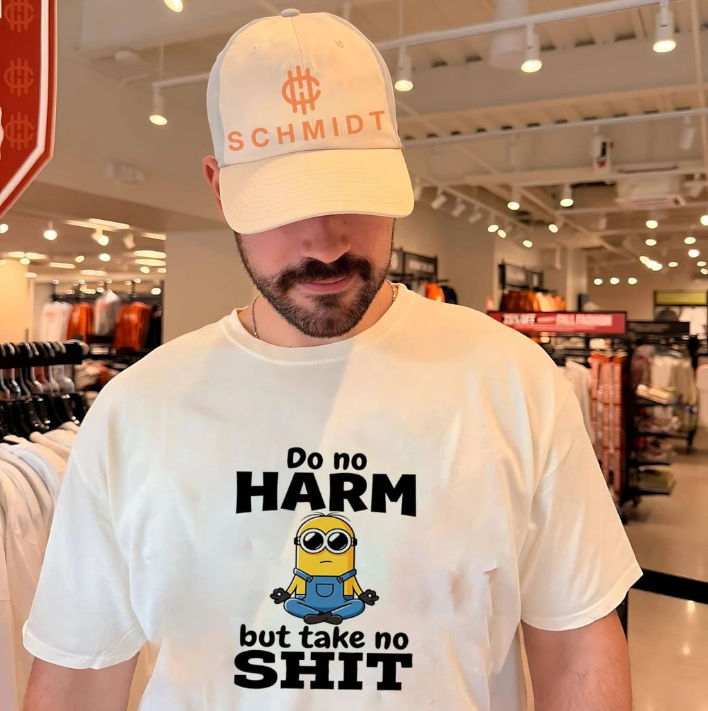 Do no harm but take no shit Minion shirt Unisex T-shirt, Sweatshirt, Hoodie, Long Sleeve Tee - T-Shirt, Sweatshirt, Hoodie