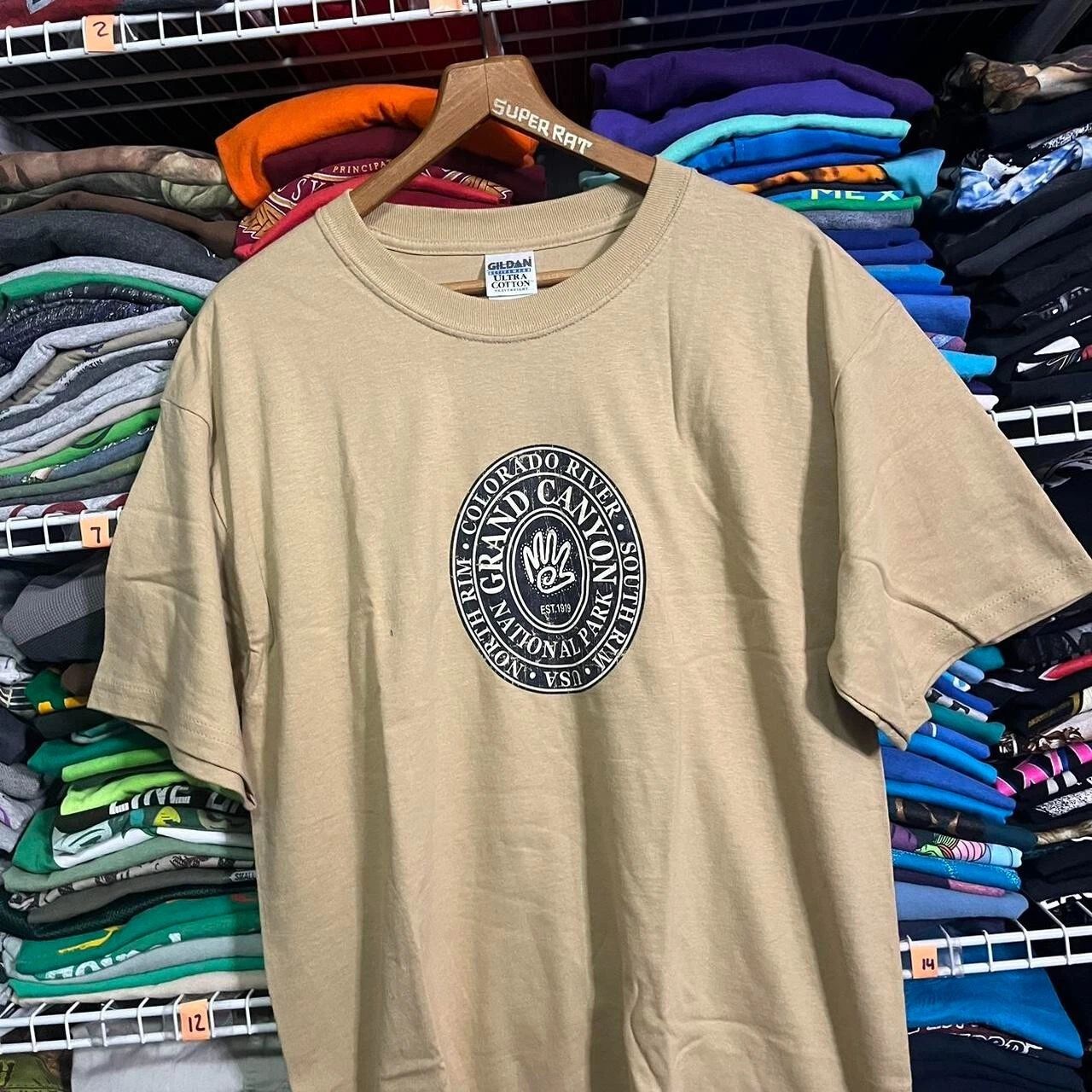 Y2K Grand Canyon Native American art travel t shirt L Unisex T-shirt, Sweatshirt, Hoodie, Long Sleeve Tee - T-Shirt, Sweatshirt, Hoodie