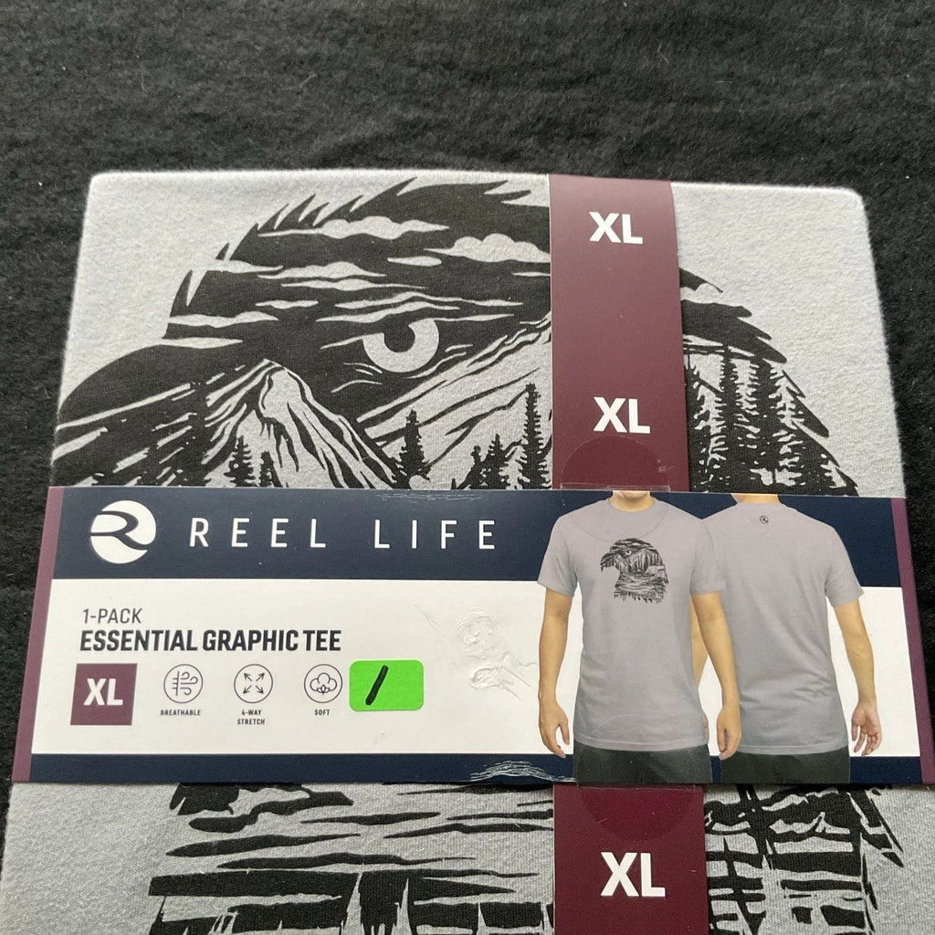 Reel Life Men's Soft Short Sleeve Essential Graphic Tee XL Unisex T-shirt, Sweatshirt, Hoodie, Long Sleeve Tee - T-Shirt, Sweatshirt, Hoodie