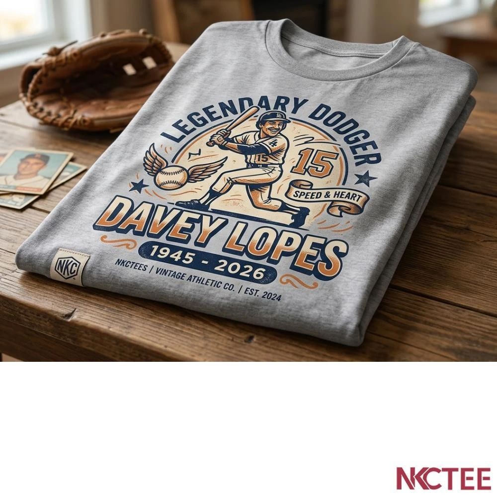 NKCtees Legendary Dodger Davey Lopes 1945-2026 shirt Unisex T-shirt, Sweatshirt, Hoodie, Long Sleeve Tee - T-Shirt, Sweatshirt, Hoodie