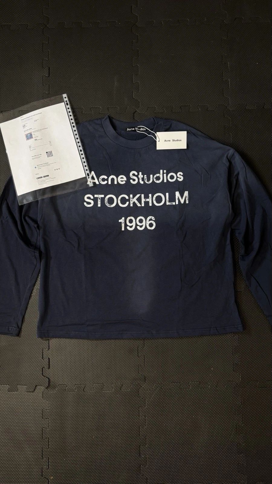 Acne Studios Long Sleeve Top - Blue Unisex T-shirt, Sweatshirt, Hoodie, Long Sleeve Tee - T-Shirt, Sweatshirt, Hoodie