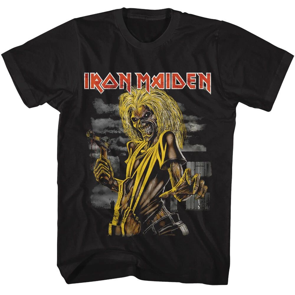 Iron Maiden Killers Album Cover Eddie Bloody Axe Men's T Shirt Rock Band Merch Unisex T-shirt, Sweatshirt, Hoodie, Long Sleeve Tee - T-Shirt, Sweatshirt, Hoodie