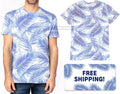 Mens Soft Blended Jersey Tee Blue Palm Paradise Tropical T-Shirt XS-3XL NEW! Unisex T-shirt, Sweatshirt, Hoodie, Long Sleeve Tee - T-Shirt, Sweatshirt, Hoodie