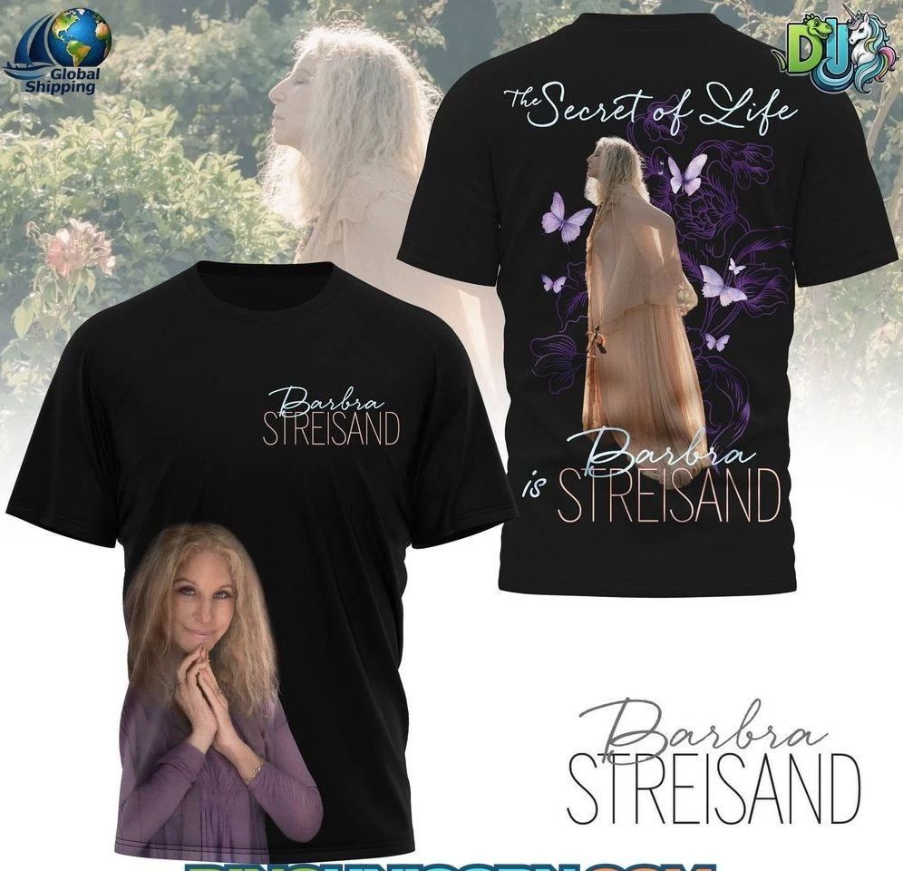 Barbra Streisand AOP T-shirt Unisex T-shirt, Sweatshirt, Hoodie, Long Sleeve Tee - T-Shirt, Sweatshirt, Hoodie