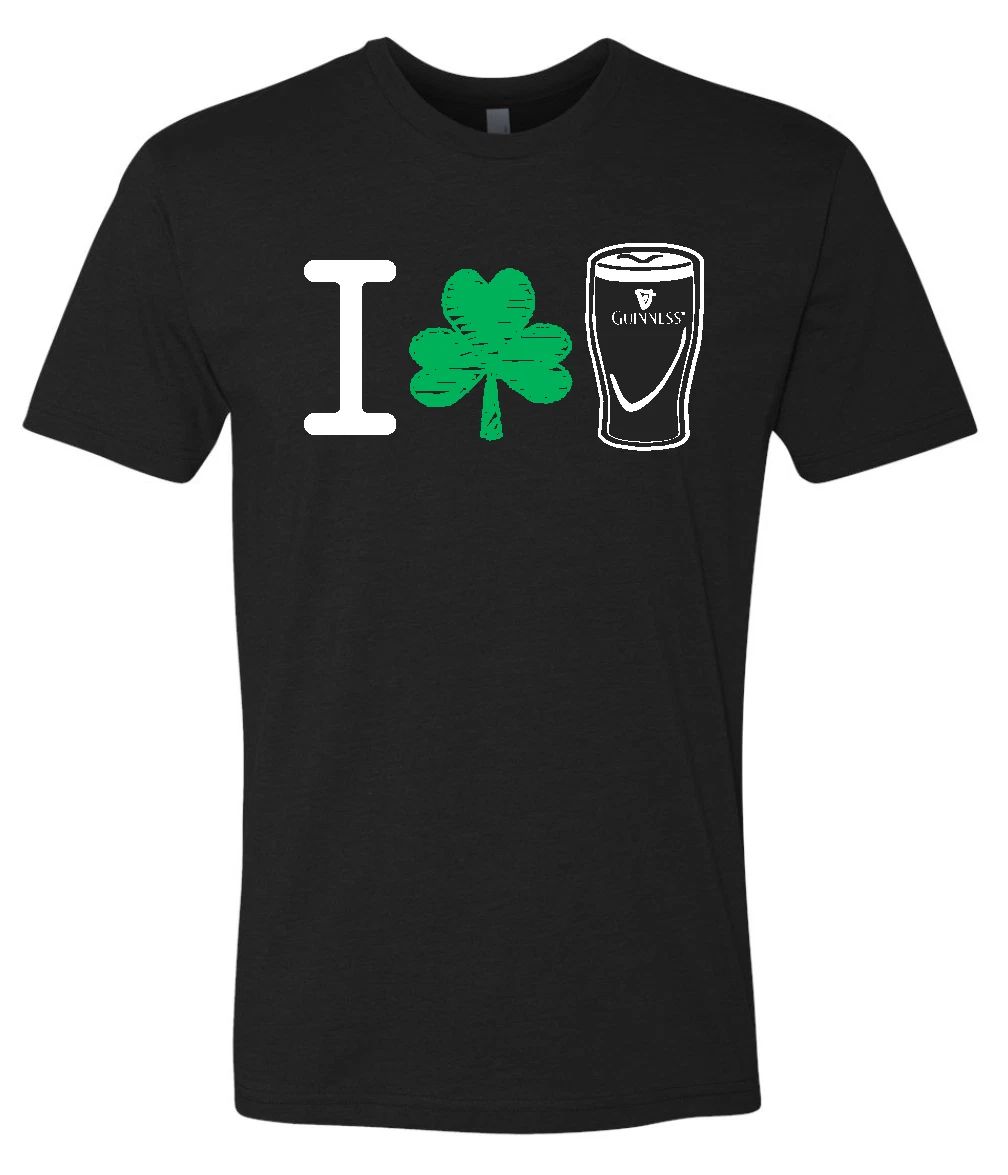 *NEW* Guinness Beer T-Shirt - I "Shamrock" Guinness Unisex T-shirt, Sweatshirt, Hoodie, Long Sleeve Tee - T-Shirt, Sweatshirt, Hoodie