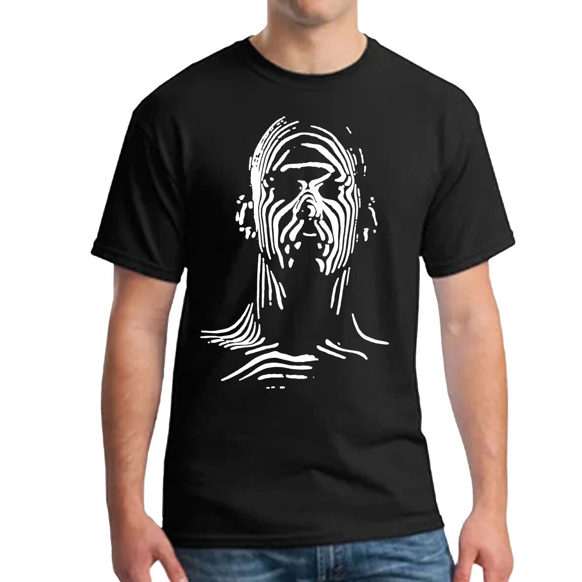 Strobe Man Black Short Sleeve T-Shirt Sci-Fi Space Man FigureHead Birthday Gift Unisex T-shirt, Sweatshirt, Hoodie, Long Sleeve Tee - T-Shirt, Sweatshirt, Hoodie