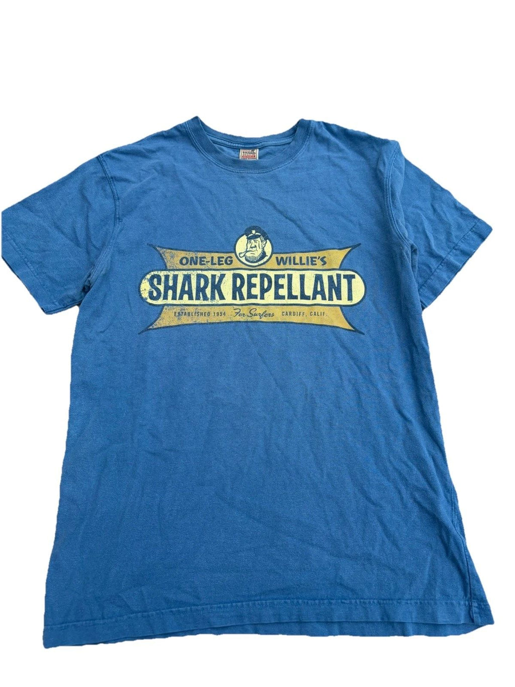 Vintage Fossil One Leg Willie Shark Honolulu Surf Shirt L Blue Skate Wear 90s Unisex T-shirt, Sweatshirt, Hoodie, Long Sleeve Tee - T-Shirt, Sweatshirt, Hoodie
