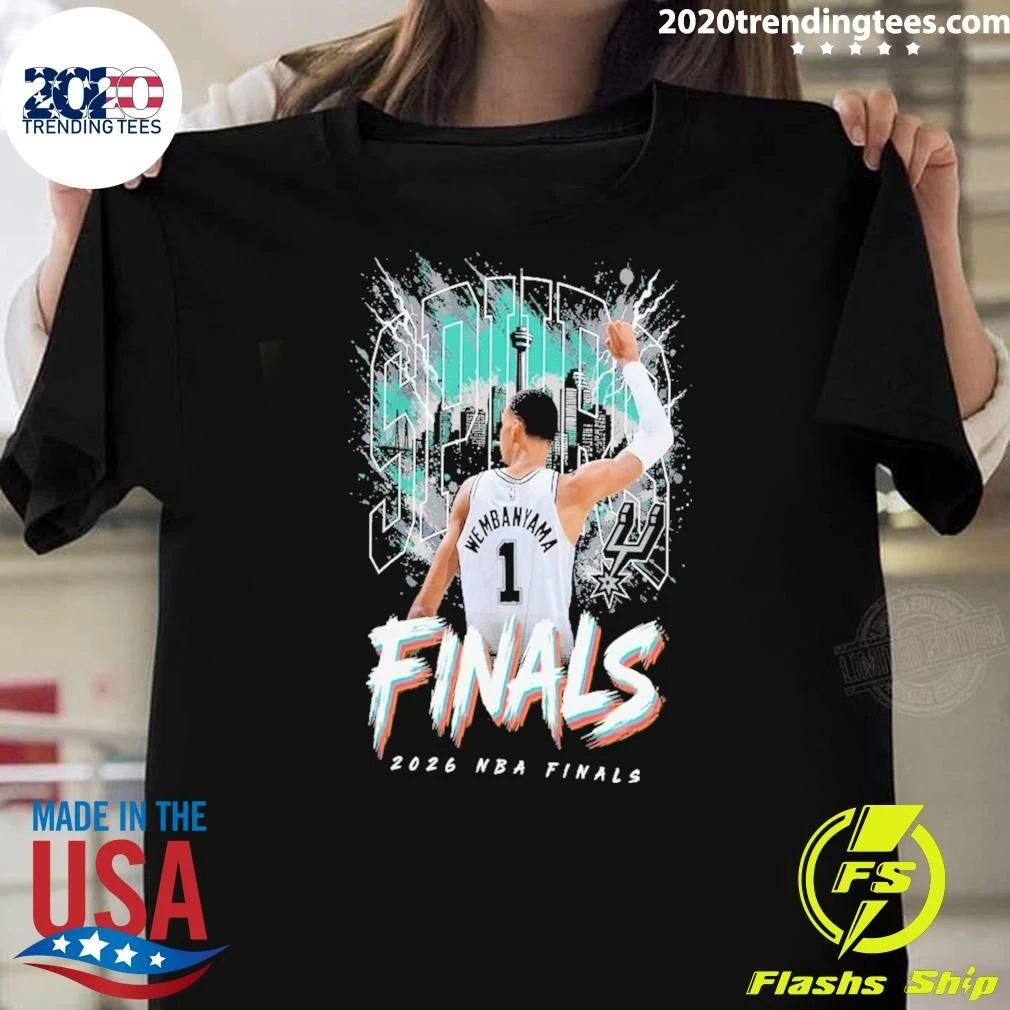 Victor Wembanyama San Antonio Spurs Outerstuff Youth 2026 NBA Finals City Shirt Unisex T-shirt, Sweatshirt, Hoodie, Long Sleeve Tee - T-Shirt, Sweatshirt, Hoodie