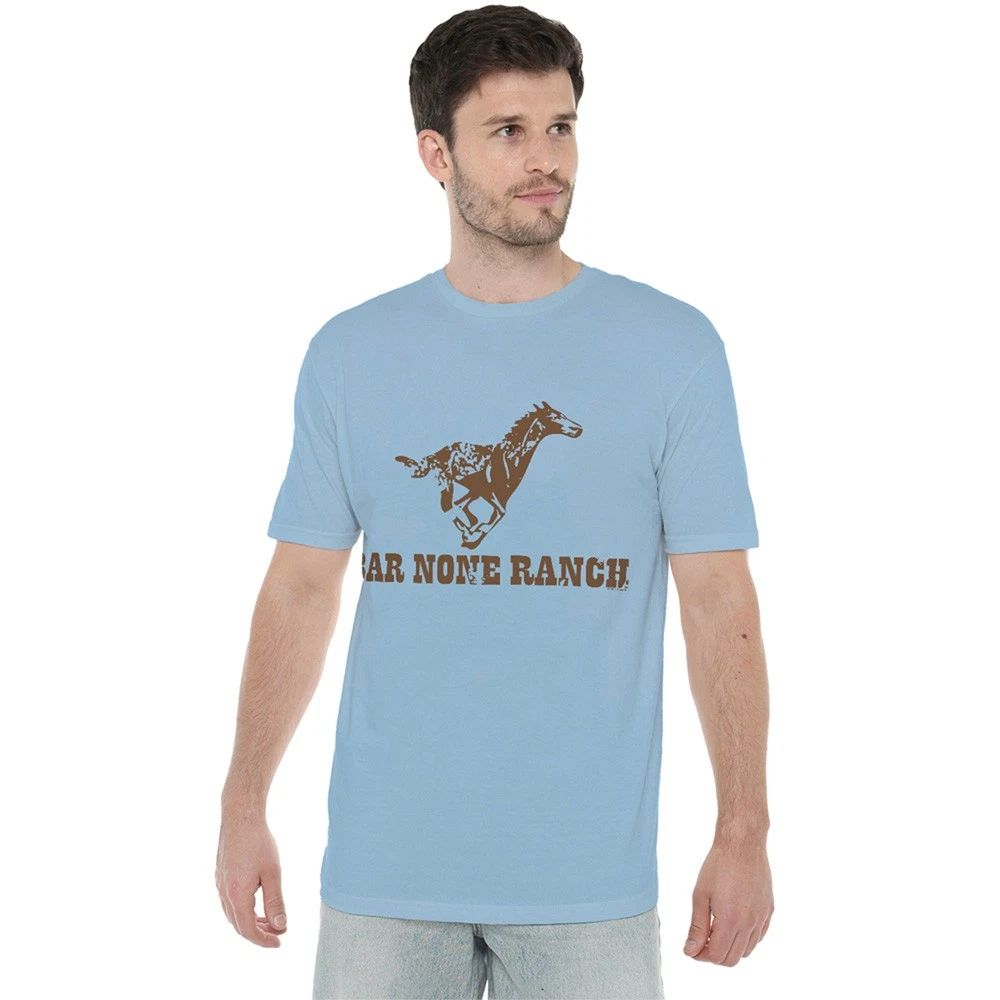 Hey Dude Bar None Ranch Horse T-Shirt S-3XL, Light Blue Unisex T-shirt, Sweatshirt, Hoodie, Long Sleeve Tee - T-Shirt, Sweatshirt, Hoodie