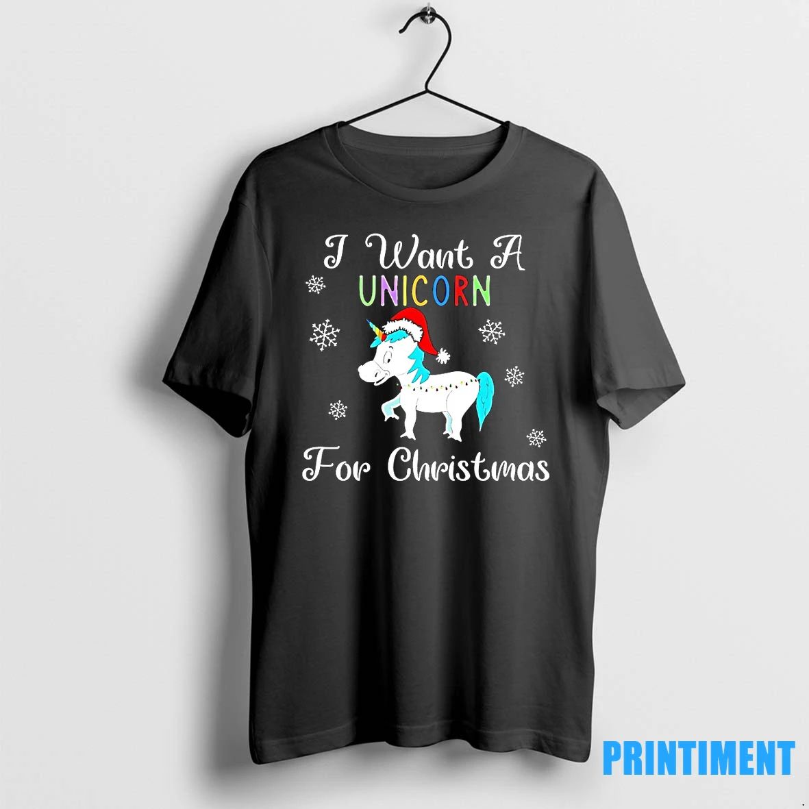 I Want A Unicorn For Christmas Holiday Tshirts Sweater Unisex T-shirt, Sweatshirt, Hoodie, Long Sleeve Tee - T-Shirt, Sweatshirt, Hoodie