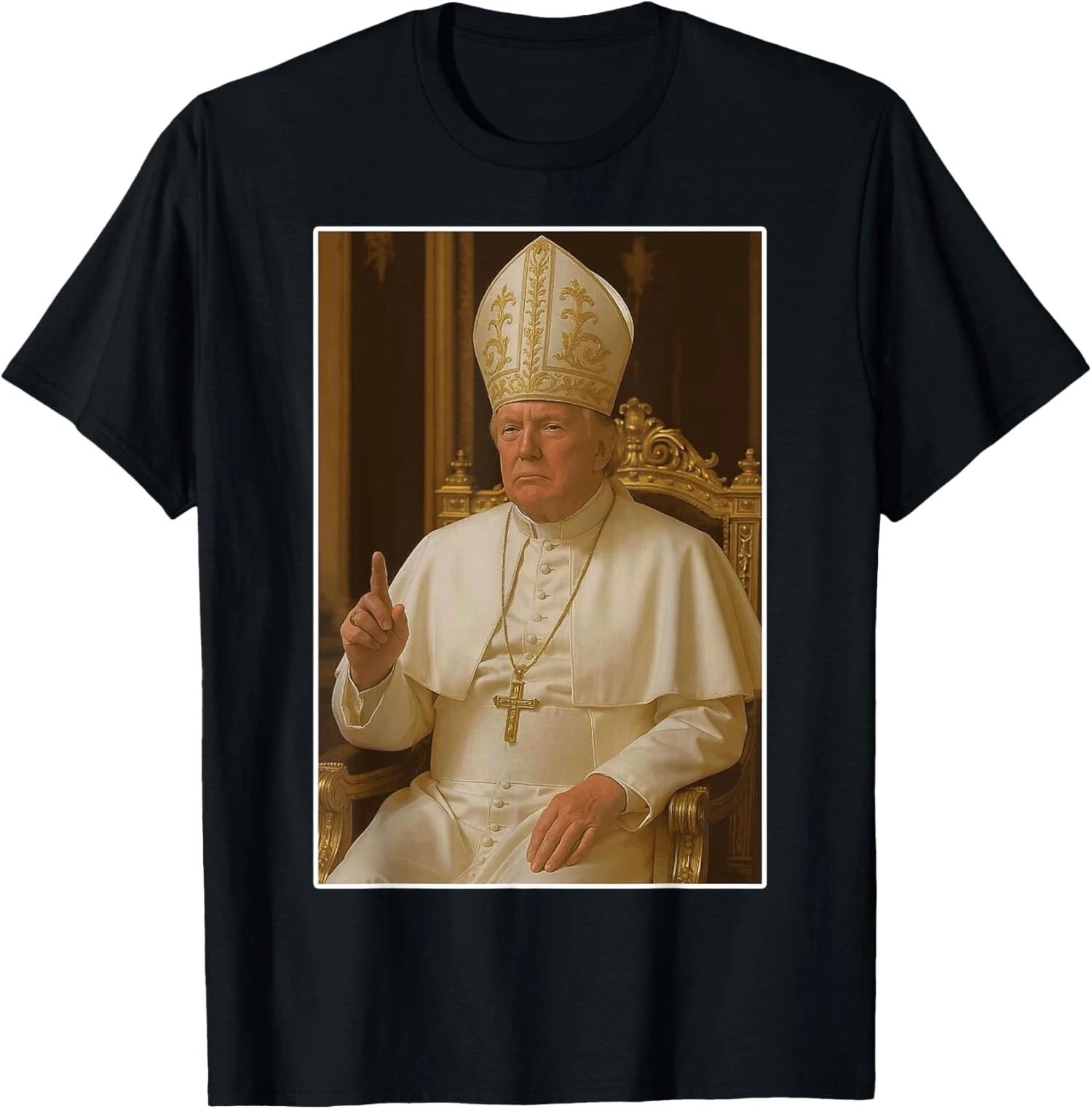 Trump as Vatican Church Pope Trump Funny Vatican Unisex T-Shirt Unisex T-shirt, Sweatshirt, Hoodie, Long Sleeve Tee - T-Shirt, Sweatshirt, Hoodie