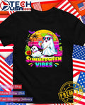 Summerween Vibes ghost walking dog shirt Unisex T-shirt, Sweatshirt, Hoodie, Long Sleeve Tee - T-Shirt, Sweatshirt, Hoodie