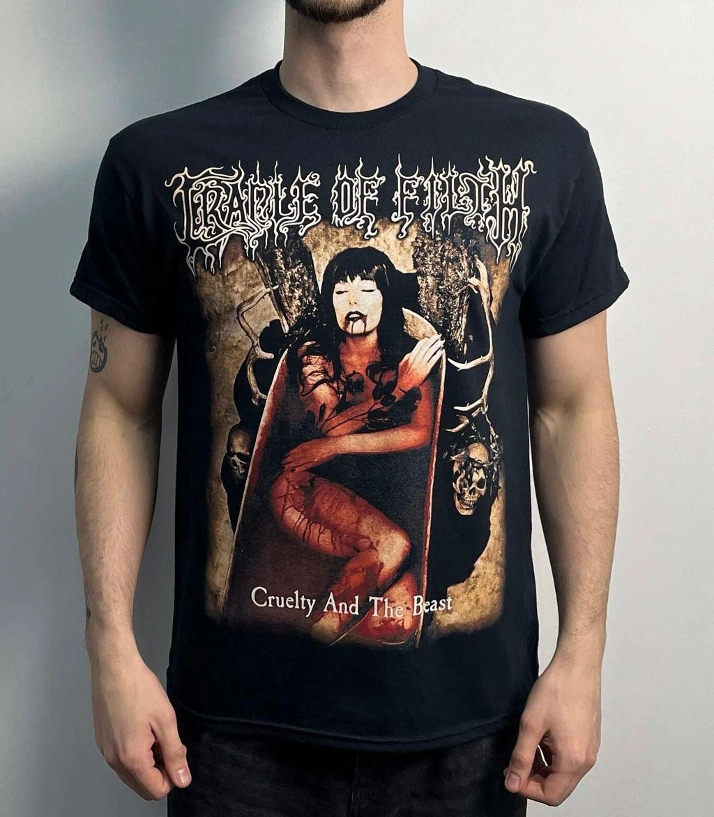 Cradle Of Filth - Cruelty And The Beast (Gildan) T-Shirt Black mayhem Unisex T-shirt, Sweatshirt, Hoodie, Long Sleeve Tee - T-Shirt, Sweatshirt, Hoodie