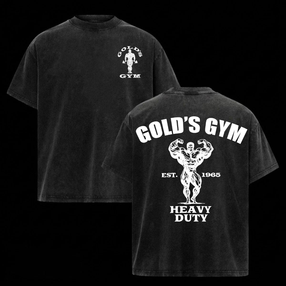 Gold's Gym Shirt Wash Oversized Graphic Tee Heavy Cotton Streetwear Gym Merch Unisex T-shirt, Sweatshirt, Hoodie, Long Sleeve Tee - T-Shirt, Sweatshirt, Hoodie