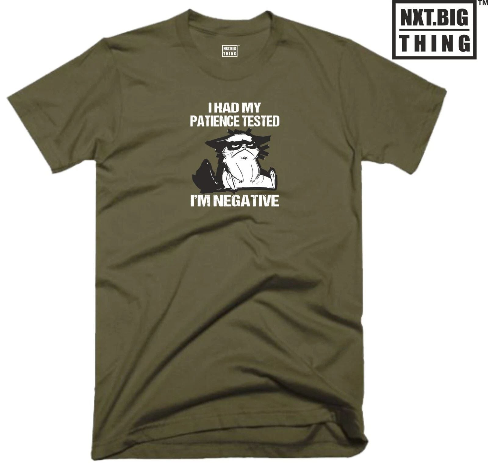 I Had My Patience T Shirt Casual Clothing I'm Negative Funny Cat Xmas Gift Top Unisex T-shirt, Sweatshirt, Hoodie, Long Sleeve Tee - T-Shirt, Sweatshirt, Hoodie