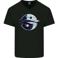 Yin Yang Glitch Yoga Meditation SCI-FI MMA Mens V-Neck Cotton T-Shirt Unisex T-shirt, Sweatshirt, Hoodie, Long Sleeve Tee - T-Shirt, Sweatshirt, Hoodie