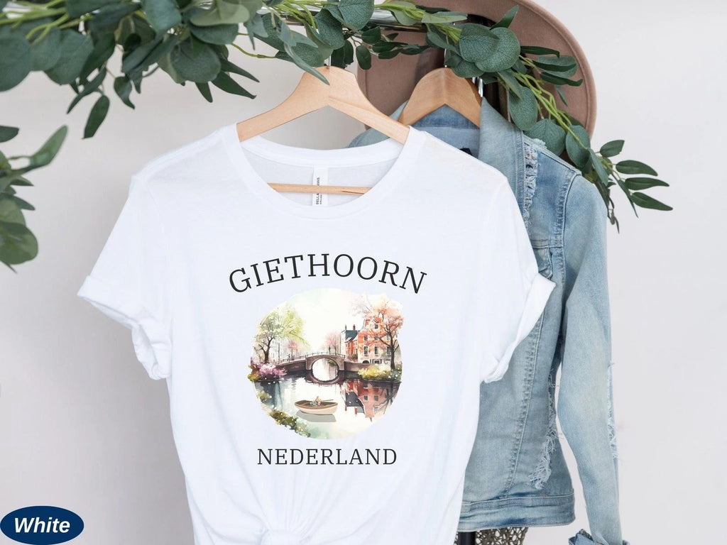 Giethoorn T-Shirt Travel Gift for Nederland Trip Lovers Souvenir Tee Unisex T-shirt, Sweatshirt, Hoodie, Long Sleeve Tee - T-Shirt, Sweatshirt, Hoodie