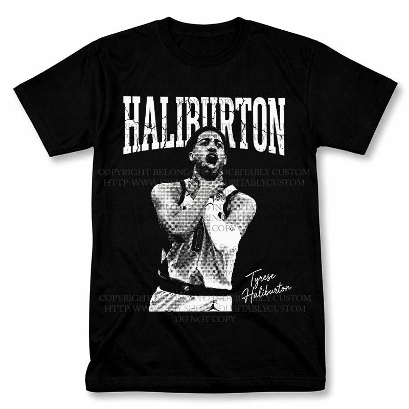 Tyrese Haliburton Graphic T Shirt Vantage Basketball Fan Tee Unisex T-shirt, Sweatshirt, Hoodie, Long Sleeve Tee - T-Shirt, Sweatshirt, Hoodie