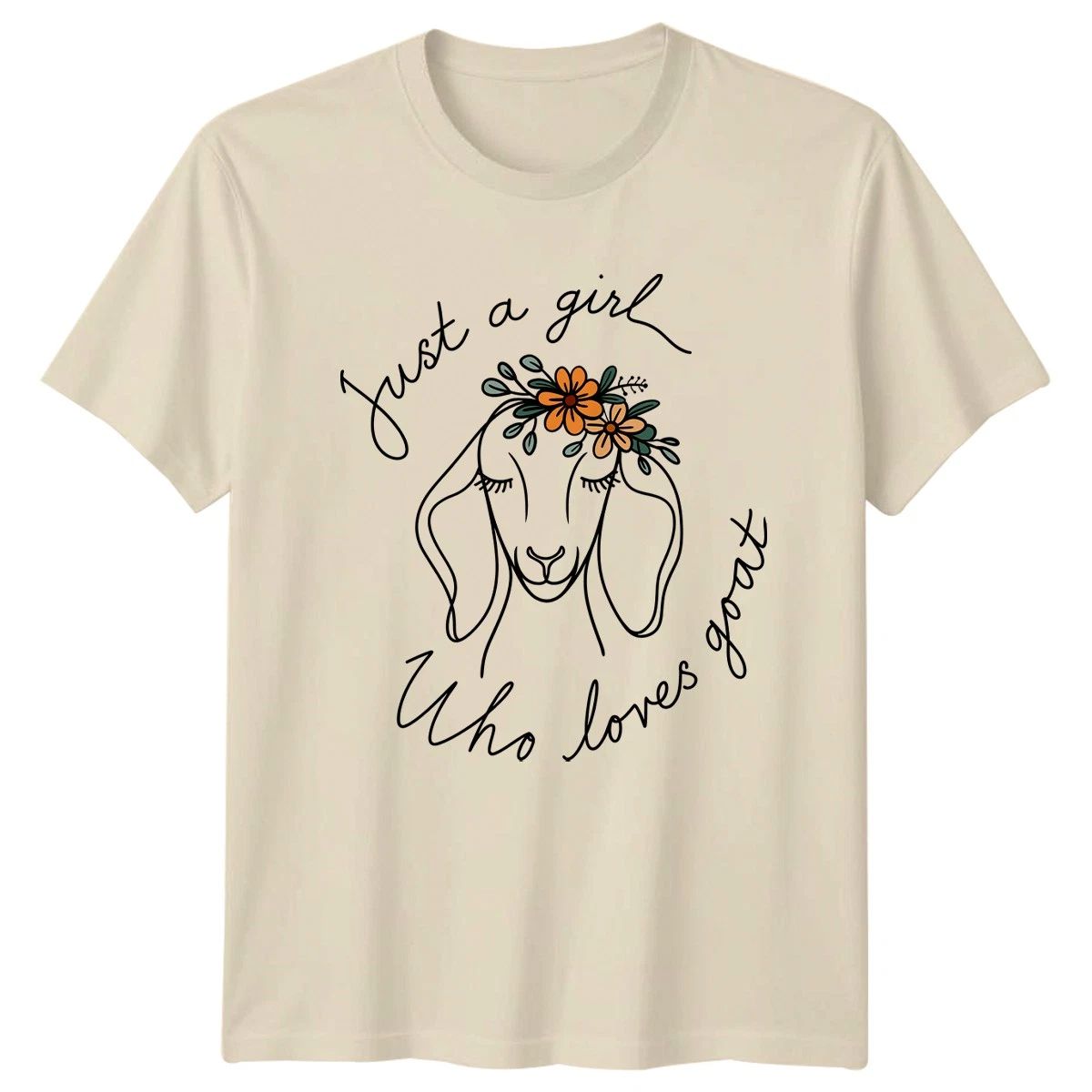 Just A Girl Who Loves Womens T-Shirt Goat Lover Farming Gift For Her Unisex T-shirt, Sweatshirt, Hoodie, Long Sleeve Tee - T-Shirt, Sweatshirt, Hoodie