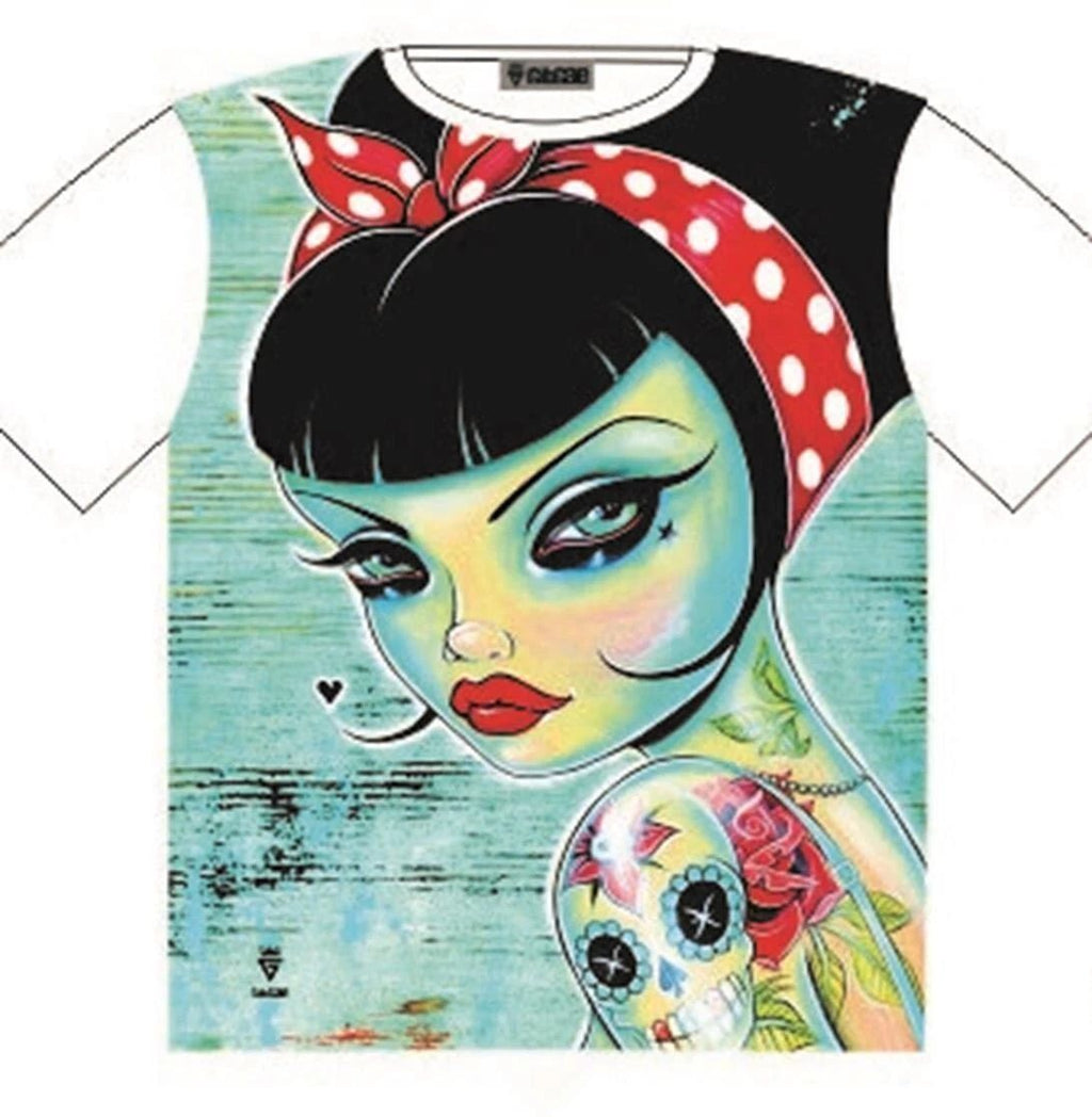 T-Shirt Betty Boo Tattoo Art Style Street Fashion Mens Ladies Unisex T-shirt, Sweatshirt, Hoodie, Long Sleeve Tee - T-Shirt, Sweatshirt, Hoodie