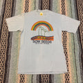 Vintage Velva Sheen Camp Bethel Sow Seeds T-Shirt Blue 80s Graphic Tee Mens M Unisex T-shirt, Sweatshirt, Hoodie, Long Sleeve Tee - T-Shirt, Sweatshirt, Hoodie
