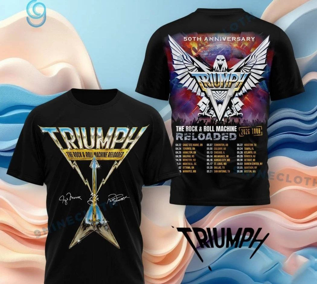 Triumph The Rock & Roll Machine Reloaded 2026 3D T-shirt S to 5XL PP2974 Unisex T-shirt, Sweatshirt, Hoodie, Long Sleeve Tee - T-Shirt, Sweatshirt, Hoodie