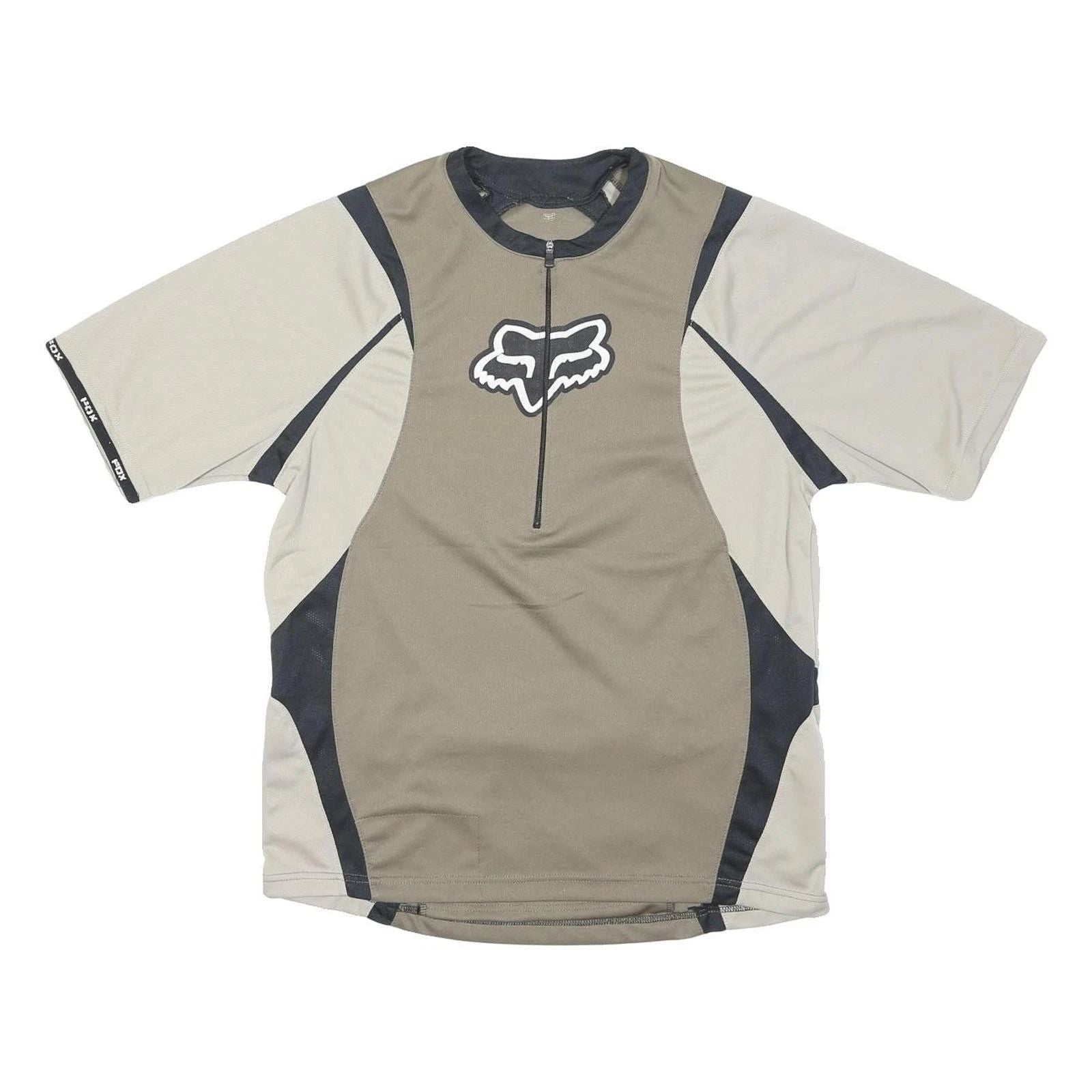 FOX Mens Beige & Black Modern T-Shirt M Short Sleeve Round Neck Sportswear Unisex T-shirt, Sweatshirt, Hoodie, Long Sleeve Tee - T-Shirt, Sweatshirt, Hoodie