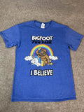 Adult S T Shirt Bigfoot Fun Park Rainbow Unicorn Believe Fantasy Blue Travel Unisex T-shirt, Sweatshirt, Hoodie, Long Sleeve Tee - T-Shirt, Sweatshirt, Hoodie