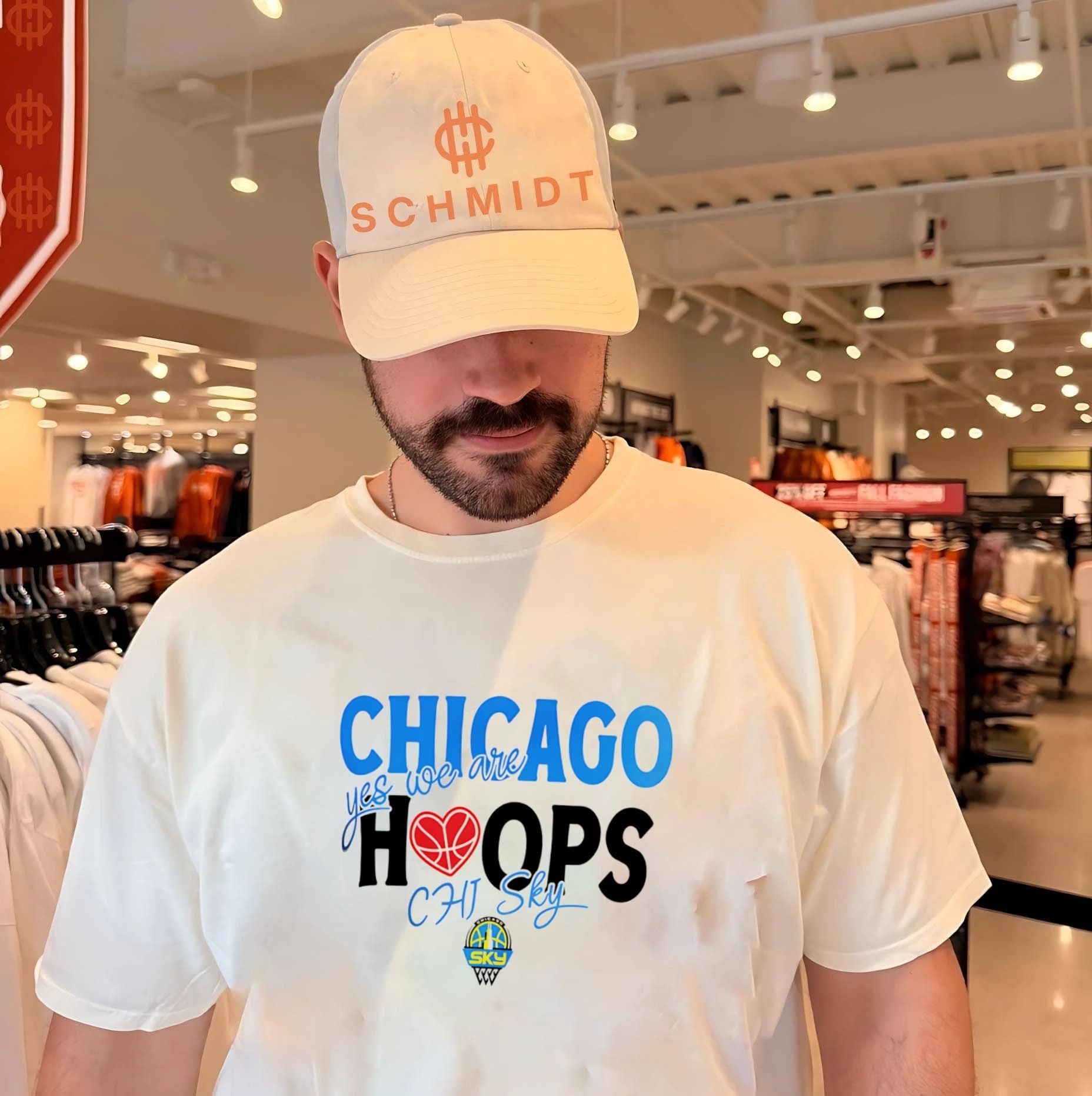 Chicago Sky Hoops yes we are Chi Sky shirt Unisex T-shirt, Sweatshirt, Hoodie, Long Sleeve Tee - T-Shirt, Sweatshirt, Hoodie