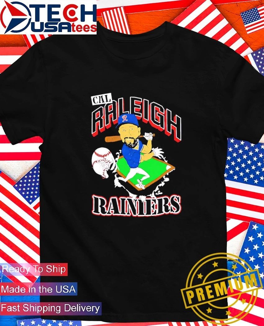 Cal Raleigh Rainiers catcher player caricature shirt Unisex T-shirt, Sweatshirt, Hoodie, Long Sleeve Tee - T-Shirt, Sweatshirt, Hoodie