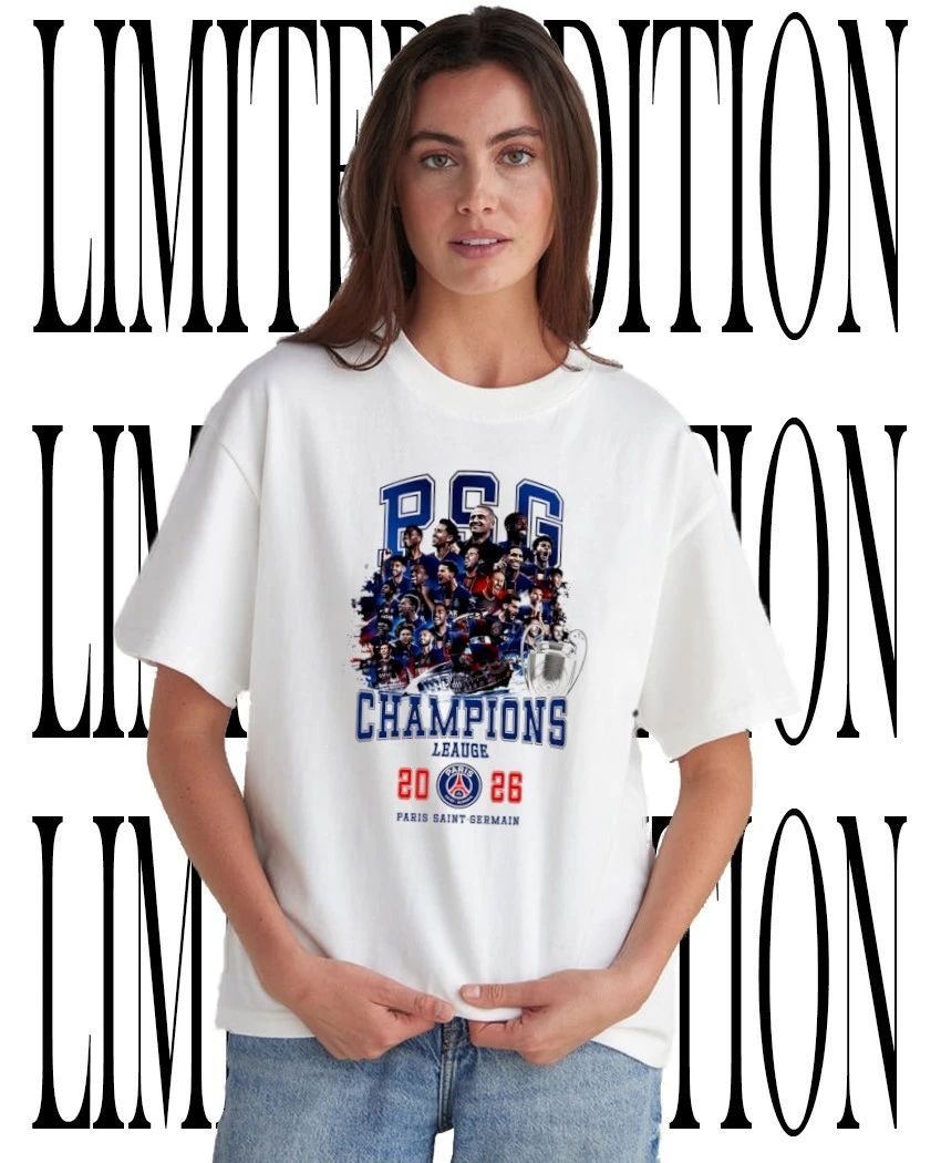 PSG Champions League 2026 Celebration Paris Saint-Germain Soccer T-Shirt Unisex T-shirt, Sweatshirt, Hoodie, Long Sleeve Tee - T-Shirt, Sweatshirt, Hoodie