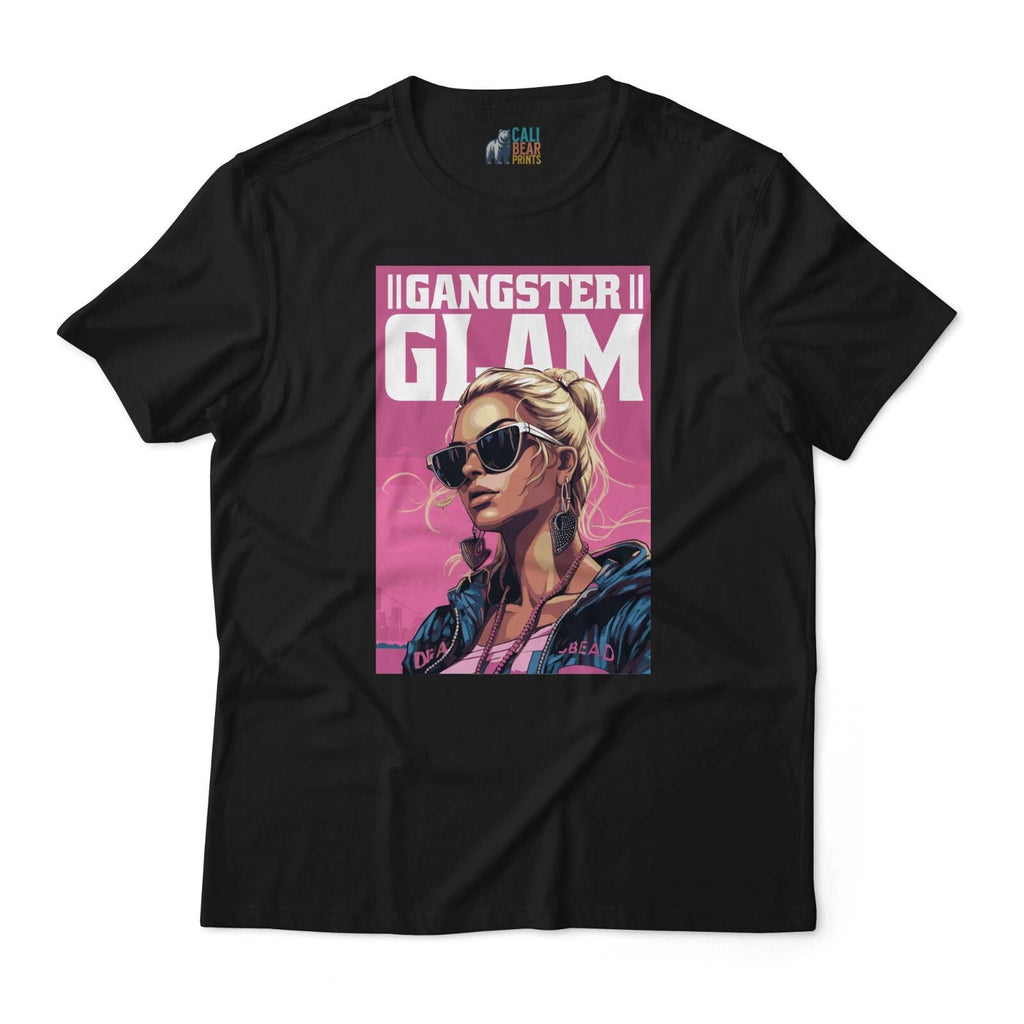 Gangster Glam Graphic T-Shirt - Edgy Streetwear Tee with Pink Retro Design Unisex T-shirt, Sweatshirt, Hoodie, Long Sleeve Tee - T-Shirt, Sweatshirt, Hoodie
