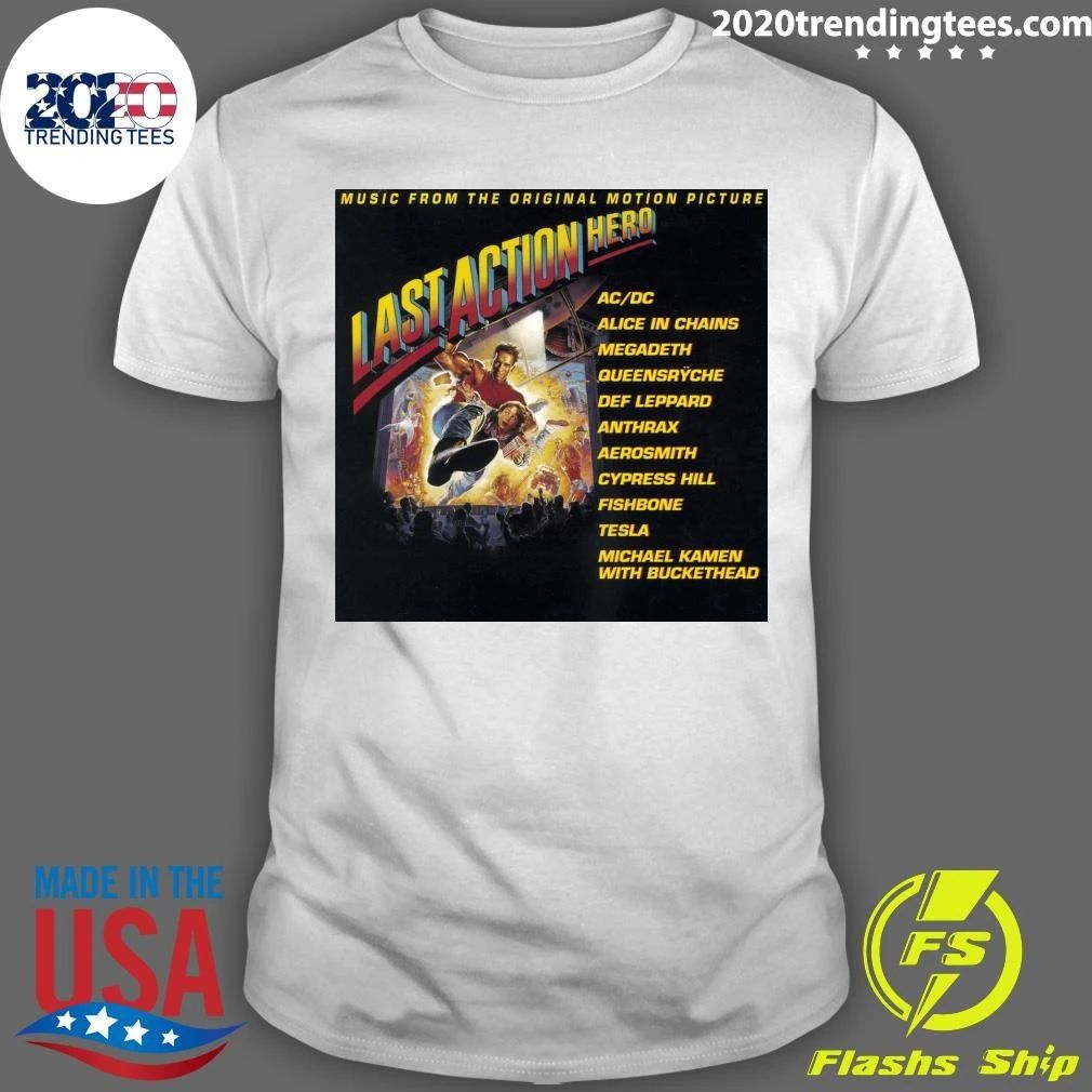 The Soundtrack To Last Action Hero On This Day In Metal June 8th, 1993 Shirt Unisex T-shirt, Sweatshirt, Hoodie, Long Sleeve Tee - T-Shirt, Sweatshirt, Hoodie