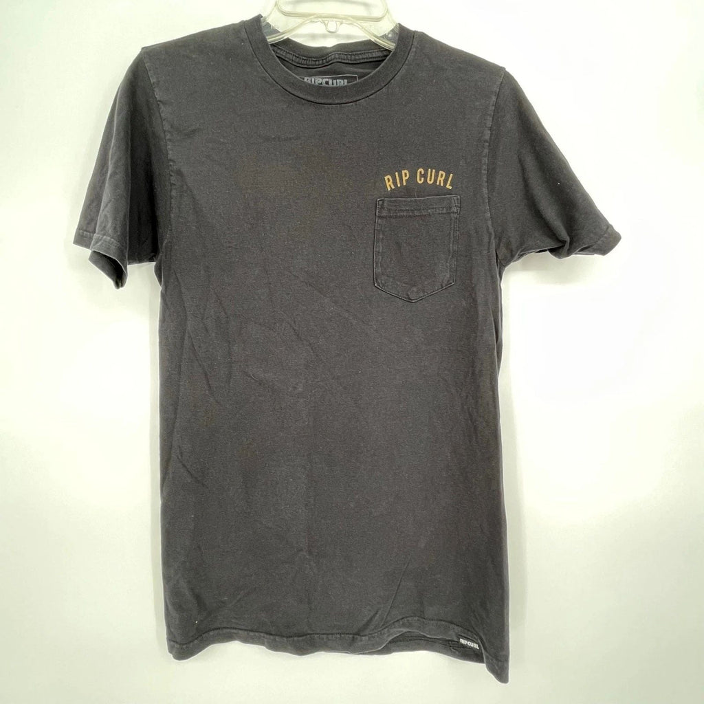 Rip Curl Mens T Shirt Black Pocket Tee Surfing Graphic Print Size S Unisex T-shirt, Sweatshirt, Hoodie, Long Sleeve Tee - T-Shirt, Sweatshirt, Hoodie